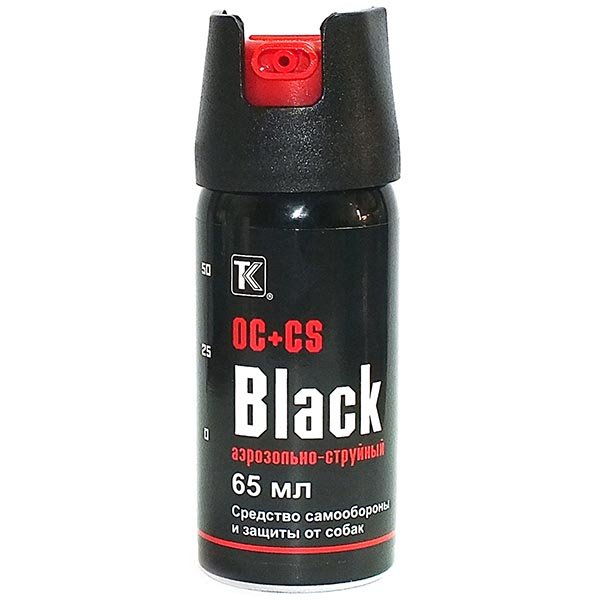 Баллон аэрозольно-струйный "Black" 65 мл (OC+CS) 1/50/1