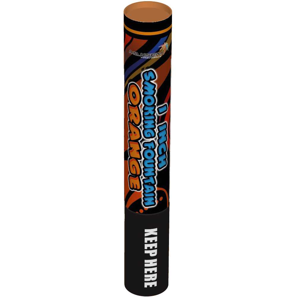 MA0511/О Дымовой фонтан Оранжевый (фитиль, 60 сек) 1/40/5