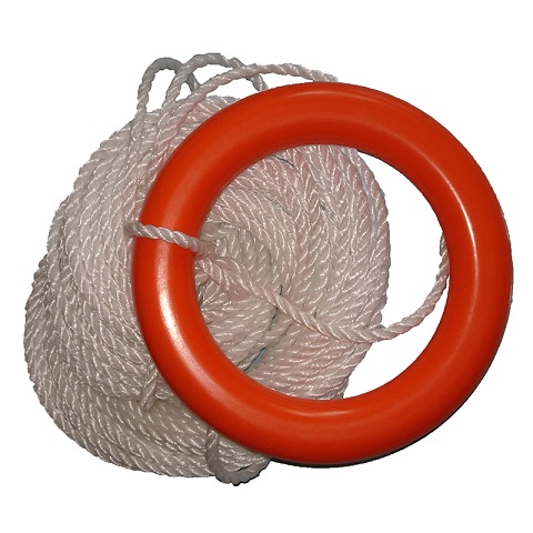 Спасательное кольцо с линем фото