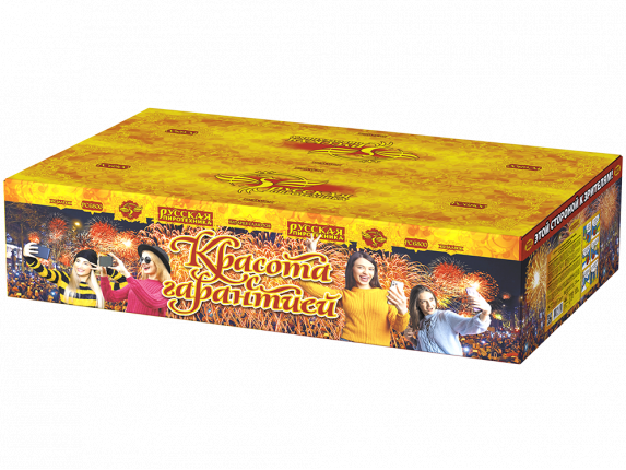 РС6800 Салют "Красота с гарантией" (0,8"х450) 1/1/1 веерный эффект, свист