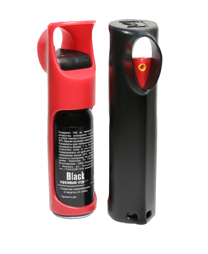 Баллон аэрозольно-струйный "Black" 25 мл (OC+CS) в футляре 1/50/1