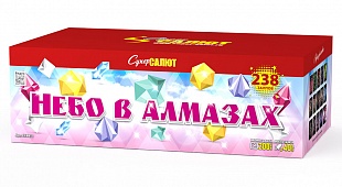 СС8851 Салют "Небо в алмазах!" (0,8"-1,0"х238) 1/1/1 веерный эффект