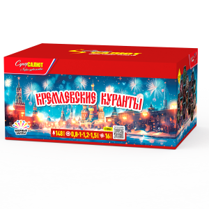 СС8862 Салют Кремлевские куранты (0,8"-1,0"-1,2"-1,5"х148) 1/1 веерный эффект