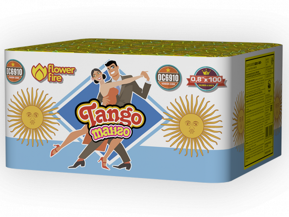 ОС6910 Салют "Танго" (0,8"х100) 1/4/1