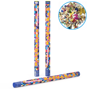 НФ0050 КАРНАВАЛ Пневмохлопушка (разноцветное металл. неправильной формы) 80 см  60/1