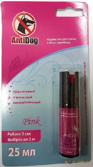 Баллон аэроз. "AntiDog Pink" 25 мл (AС)