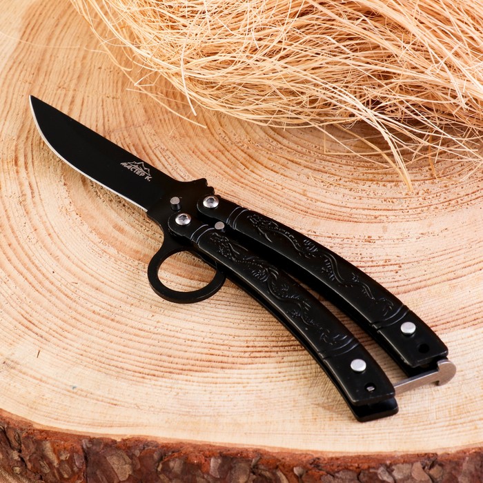 2301155 Нож-бабочка Дракон, 16.7 см, клинок 70 мм/1 мм