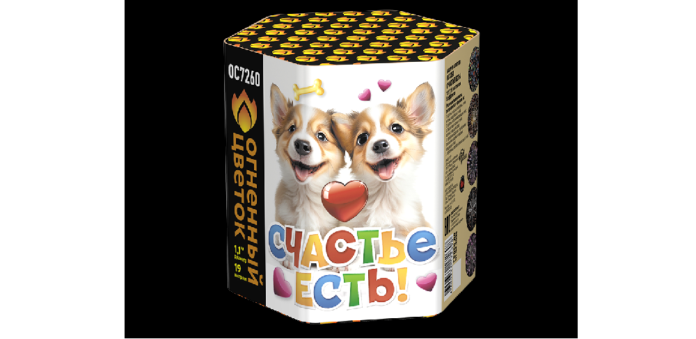 ОС7260 Салют "Счастье есть!" (1,1"х19) 1/18/1