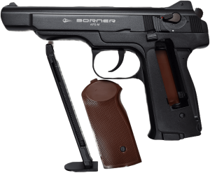 Пистолет пневматический "Borner" APS-S Black кал. 4,5 мм (пластик) /BBs