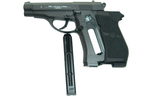Пистолет пневматический "Borner" M84 (Beretta), кал. 4,5 мм (до 3 Дж)