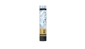 CM018 Пневмохлопушка 30 см Зазеркалье конфетти-прямоугольники 1/1/100 ( серебро фольга)