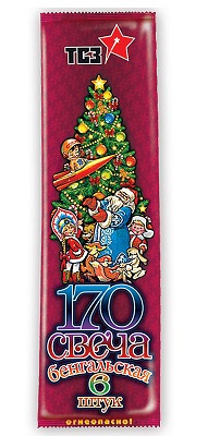 ТР155 Свечи бенгальские 170 мм 1/200/6