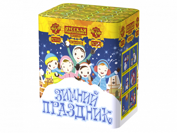 РС7111 Салют "Зимний праздник" (1,1"х20) 1/12/1