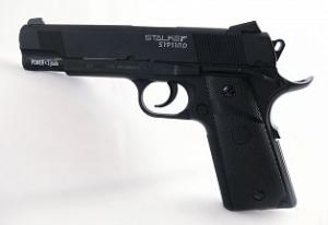 Пистолет пневмат. STALKER S1911RD(АНАЛОГ COLT1911)К.4,5мм,МЕТАЛ-ПЛАСТ,120М/С,БЛОУБЭК,ЧЕР(до 3 Дж)