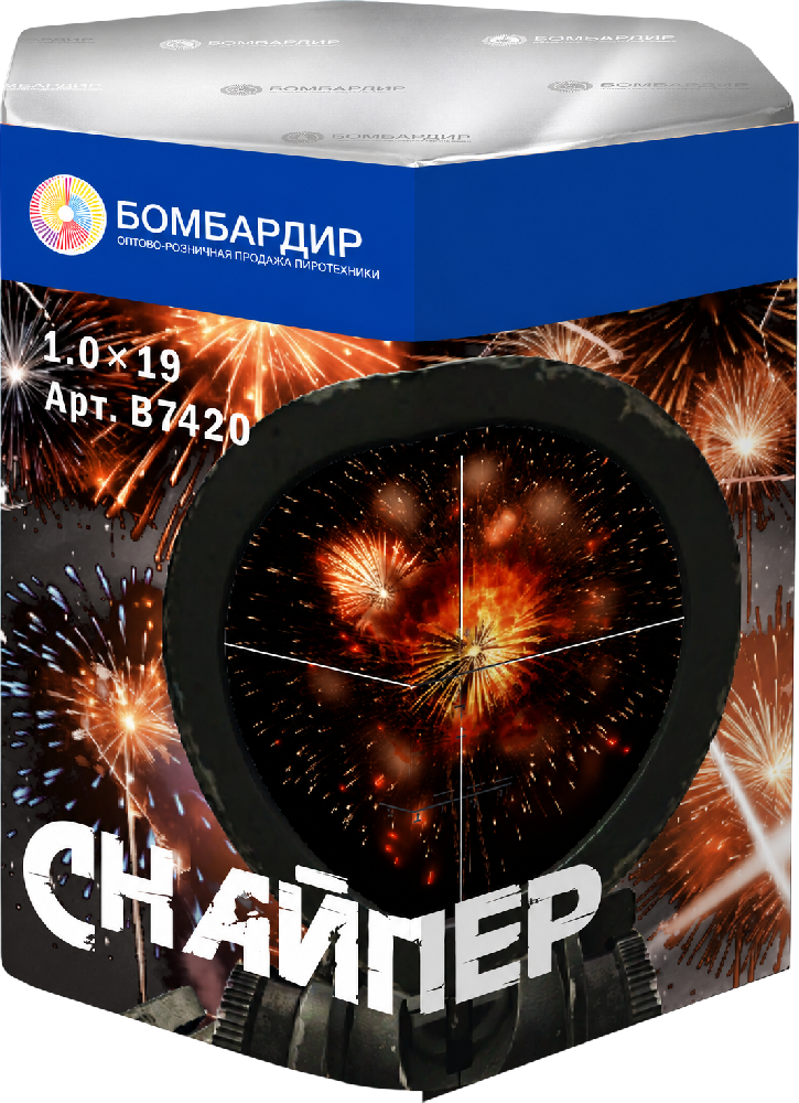 В7420 Салют "Снайпер" Модуль  (1,0"х19) 1/12/1