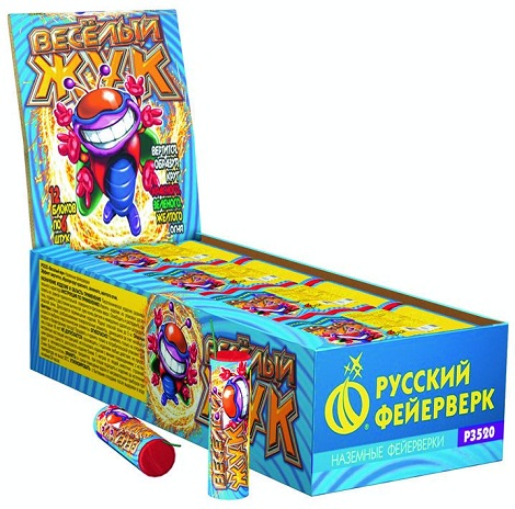 Р3520 Фейерверк наземный "Веселый жук" 20/12/6