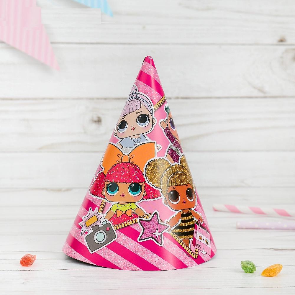 Колпак бумажный «Куклы ЛОЛ», набор 6 шт.