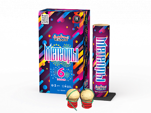 НФ6008 Фестивальные шары "Метеоры" (2") 12/6