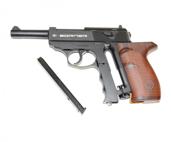 Пистолет пневматический "Borner" C41 (Walter P.38), кал, 4,5 мм 