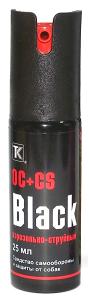 Баллон аэрозольно-струйный "Black" 25 мл (OC+CS) 1/100/1