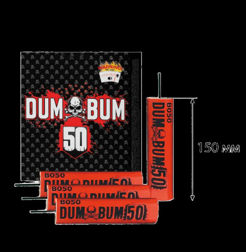 В050 Петарда DUM BUM-50 D-30мм N-25 1/32/4