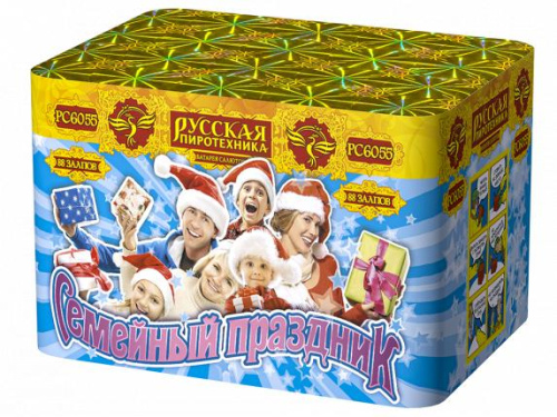 РС6055 Салют "Семейный празник" (0,6"х88) 1/8/1