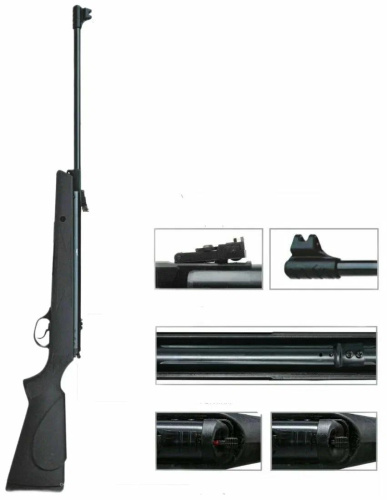 Винтовка пневматическая Hatsan 33 (переломка, пластик) кал. 4,5 мм 3дж.