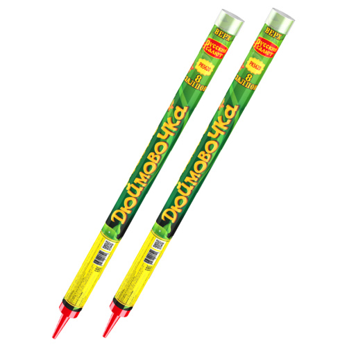 СС5413 Римская свеча "Дюймовочка" (1,0"х8) 22/2 новая фасовка