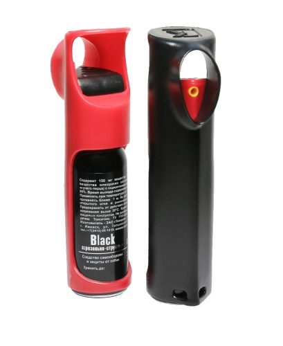 Баллон аэрозольно-струйный "Black" 25 мл (OC+CS) в футляре 1/50/1