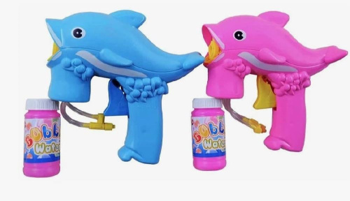 Мыльные пузыри Пистолет Дельфинчик "Девочка, мальчик"