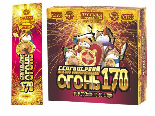 РС1705 Бенгальский огонь 170 мм (10шт/уп) 10/100/10