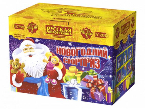РС7331 Салют &quot;Новогодний сюрприз&quot; (1,1&quot;х48) 1/6/1