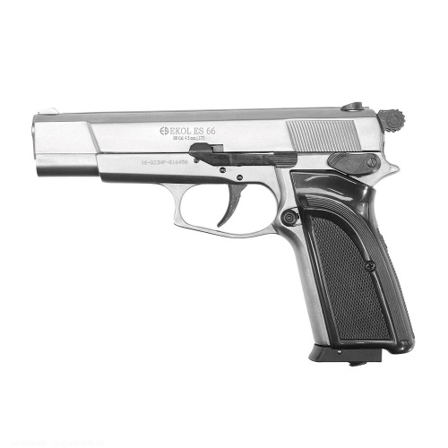 Пистолет пневматический "EKOL ES" Р66 FUME, (никель) кал. 4,5 мм (до 3 Дж)