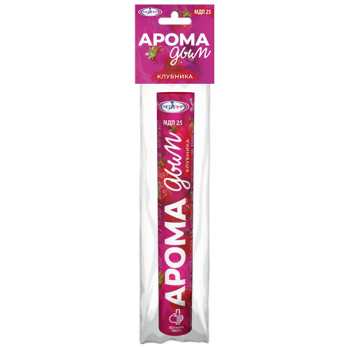 МДП25 Арома фонтан Дым Розовый_Клубника (фитиль, 50-60 сек) 1/5/20