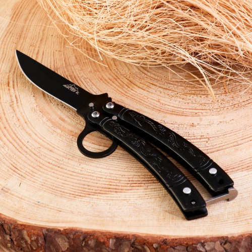 2301155 Нож-бабочка Дракон, 16.7 см, клинок 70 мм/1 мм