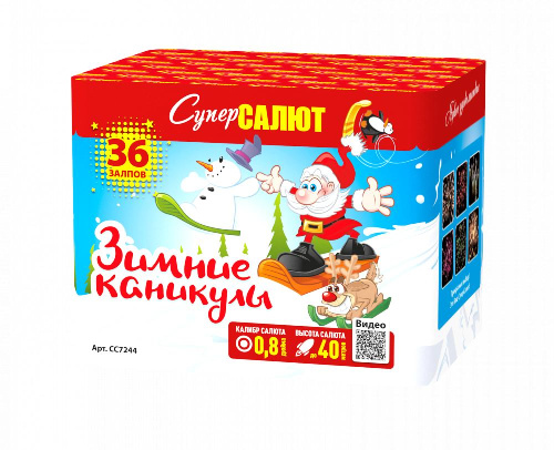 СС7244 Салют "Зимние каникулы" (0,8"х36) 8/1