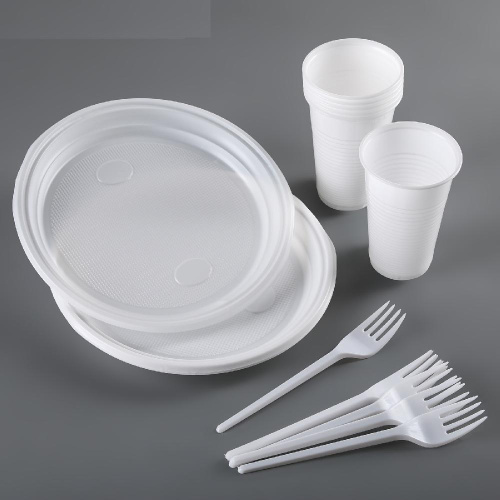 Набор "Пикник" (тарелка, стакан, вилка) на 6 персон