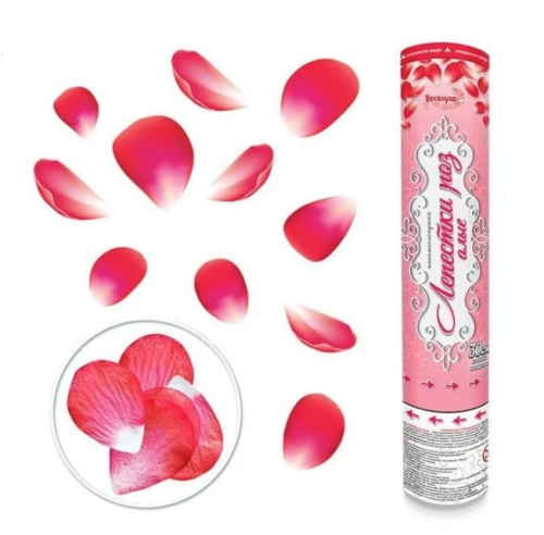 8230LR-N Пневмохлопушка Лепестки роз алые 30 см