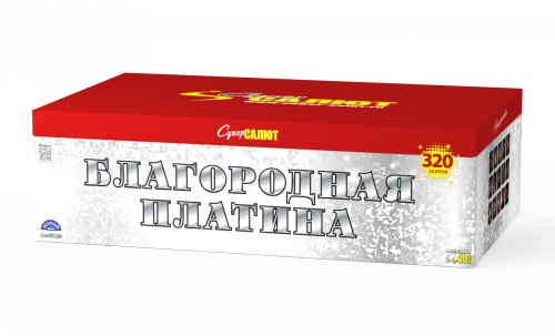СС8876 Салют "Благородная платина"№1 (1,25"х140) 1/1/1 веерный эффект