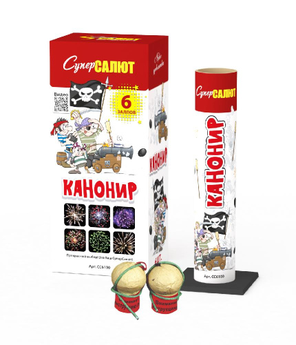 СС6100 Фестивальный шар "Канонир" (1,5"х6) 1/12/6