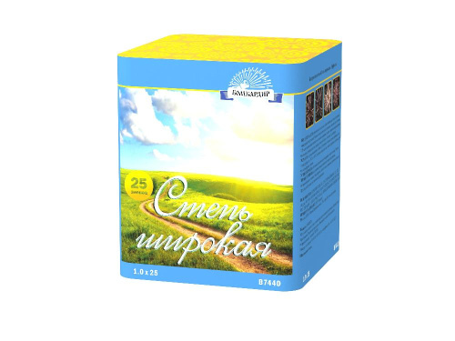 В7440 Салют &quot;Степь широкая&quot; (1,0&quot;х25) 1/8/1