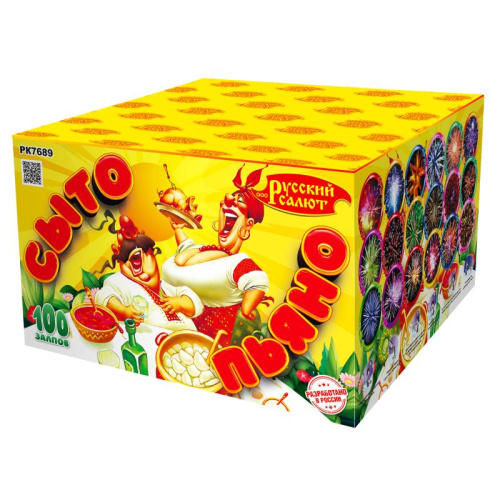 РК7689 Салют "Сыто-пьяно" (1,25"х100) модуль 1/1/1